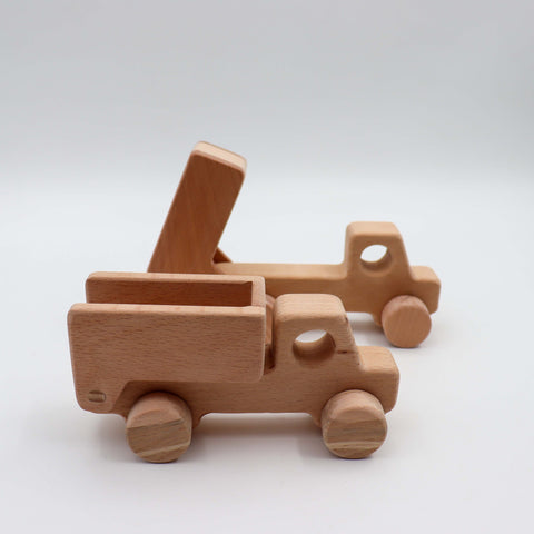 Wooden Tipper Truck Toy|Natural Wood Toy Dump Truck|Educational Building Toy|Farm-Themed Tipper Lorry|Imaginative Play|Delivery Vehicle