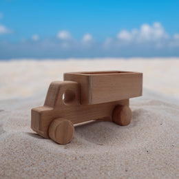 Wooden Truck Toy|Rustic Wood Truck Toy|Montessori Inspired Toy|Farmhouse Natural Wooden Toy|Sustainable Play|Safe for Little Hand