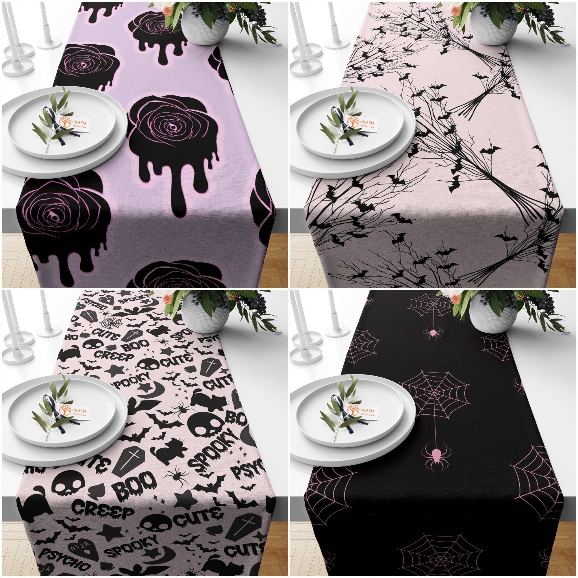 Spooky Table Runner for Halloween – Akasia