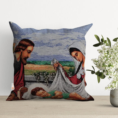 The Gypsy Girl Tapestry Pillow Cover