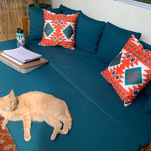 These pillow covers are great quality and go well with my outdoor daybed. The orange color is nice and bright too!