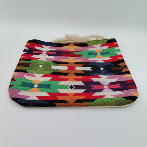 Gobelin Tapestry Shoulder Bag|Rug Design Gift Handbag For Women|Woven Tapestry Fabric|Authentic Aztec ToteBag|Southwestern Ethnic Carpet Bag
