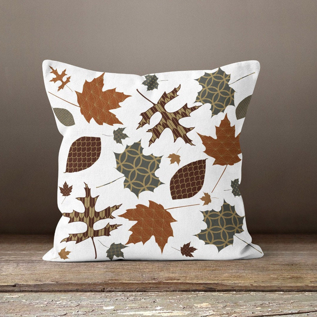 Fall Trend Pillow Cover|Autumn Cushion Case|Colorful Leaves Throw Pillowtop|Decorative Cushion Case|Housewarming Farmhouse Outdoor Pillow