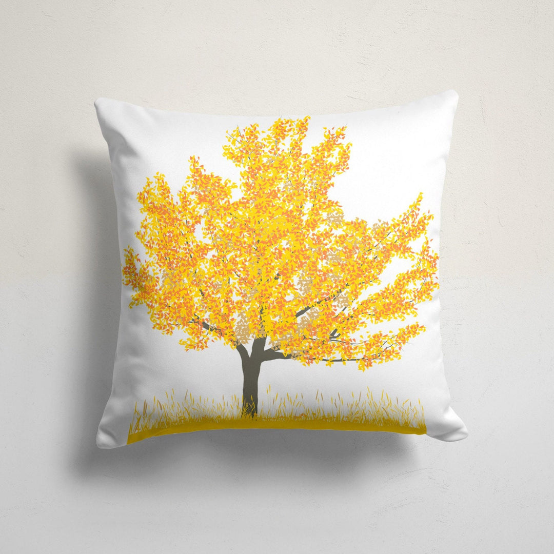 Fall Trend Pillow Cover|Autumn Cushion Case|Orange Leaves Throw Pillowtop|Decorative Cushion Case|Housewarming Farmhouse Outdoor Pillowcase