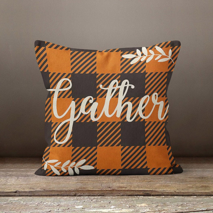 Thanksgiving Pillow Cover|Happy Thanksgiving Cushion|Fall Trend Cushion Case|Autumn Throw Pillow|Housewarming Blessing Themed Pillowtop