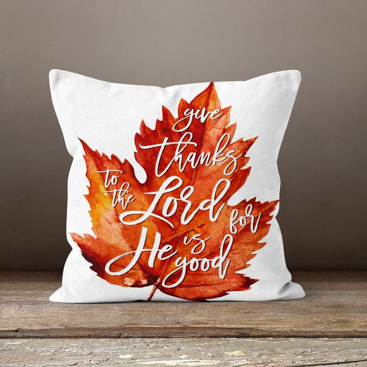Thanksgiving Pillow Cover|Happy Thanksgiving Cushion|Fall Trend Cushion Case|Autumn Throw Pillow|Housewarming Blessing Themed Pillowtop