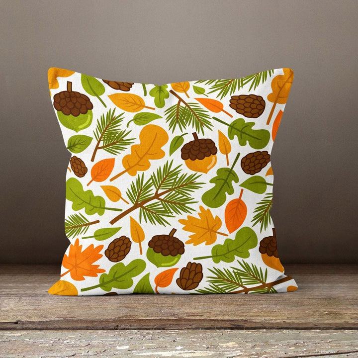 Fall Trend Pillow Cover|Autumn Cushion Case|Colorful Leaves Throw Pillowtop|Decorative Cushion Case|Housewarming Farmhouse Outdoor Pillow