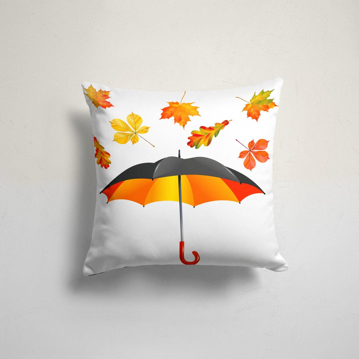 Fall Trend Pillow Cover|Autumn Cushion Case|Orange Leaves Throw Pillowtop|Decorative Cushion Case|Housewarming Farmhouse Outdoor Pillowcase