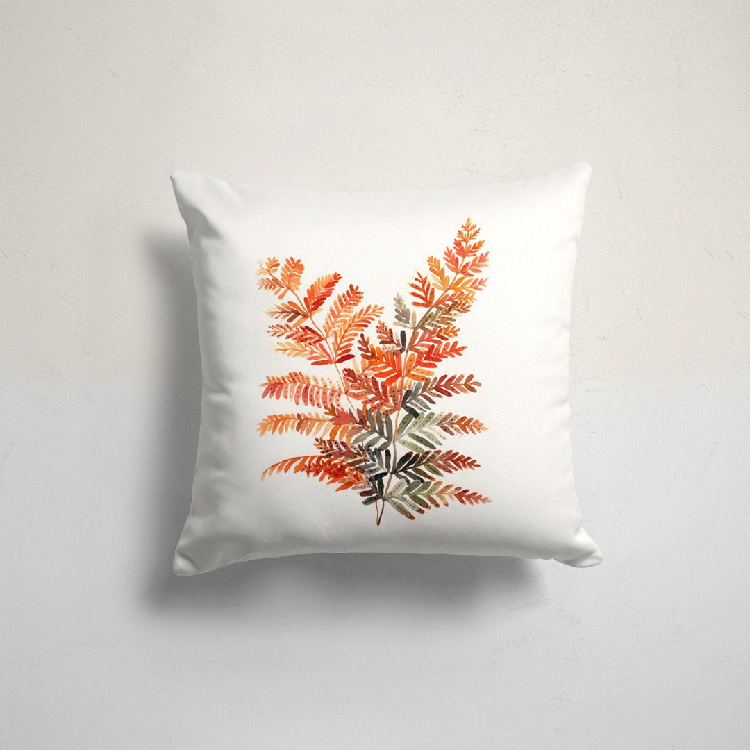 Fall Trend Pillow Cover|Autumn Cushion Case|Orange Leaves Throw Pillowtop|Decorative Cushion Case|Housewarming Farmhouse Outdoor Pillowcase