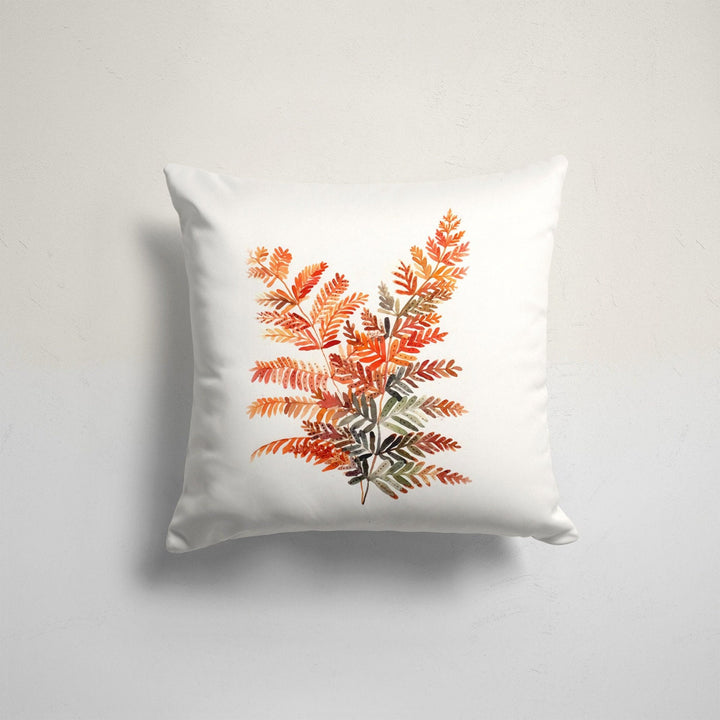 Fall Trend Pillow Cover|Autumn Cushion Case|Orange Leaves Throw Pillowtop|Decorative Cushion Case|Housewarming Farmhouse Outdoor Pillowcase