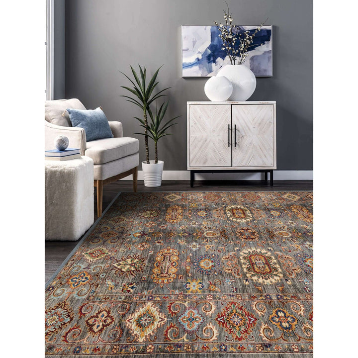 Vintage and Worn Looking Turkish Kilim Carpet