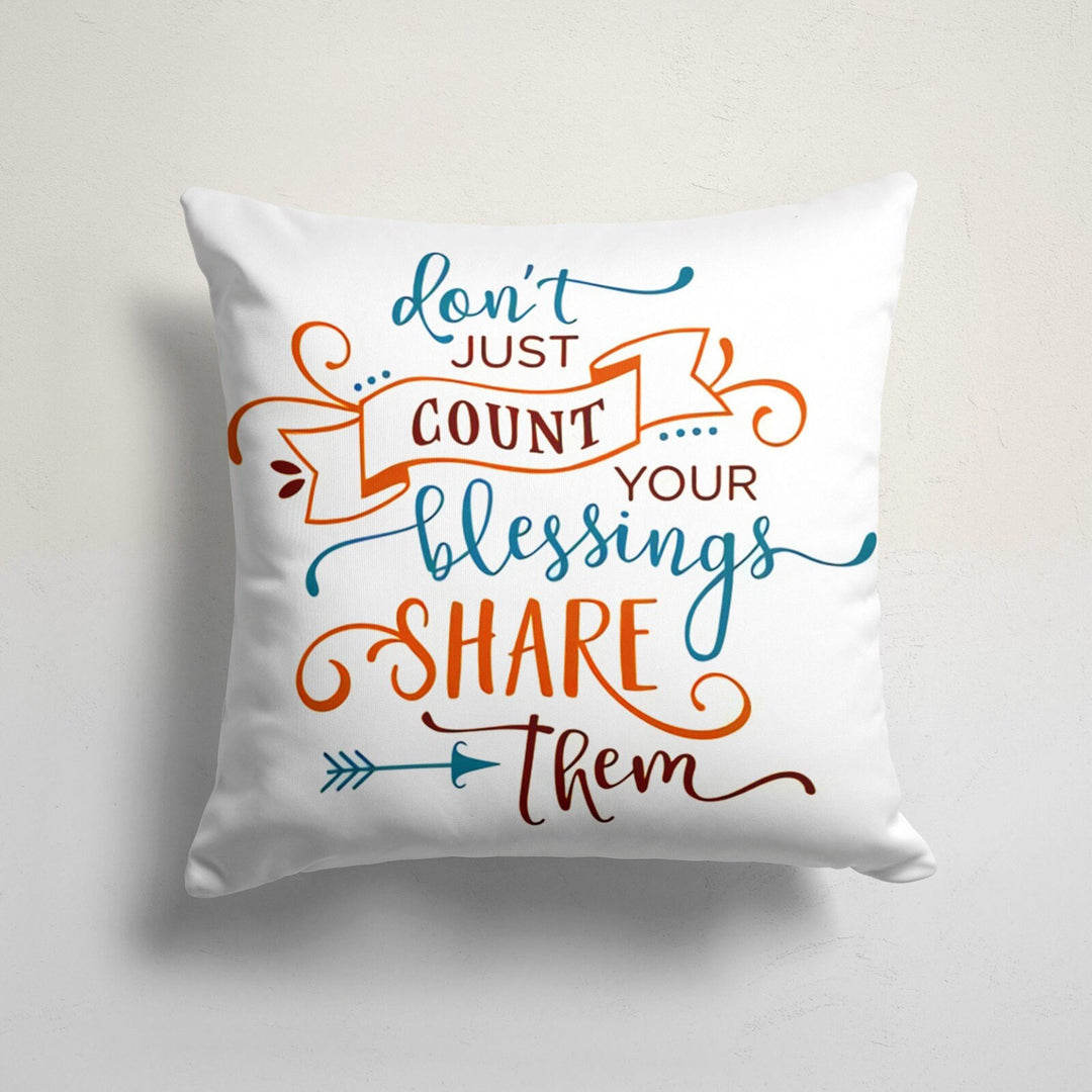 Thanksgiving Pillow Cover|Fall Trend Cushion Case|Autumn Throw Pillow|Happy Thanksgiving Cushion|Housewarming Blessing Themed Pillowtop