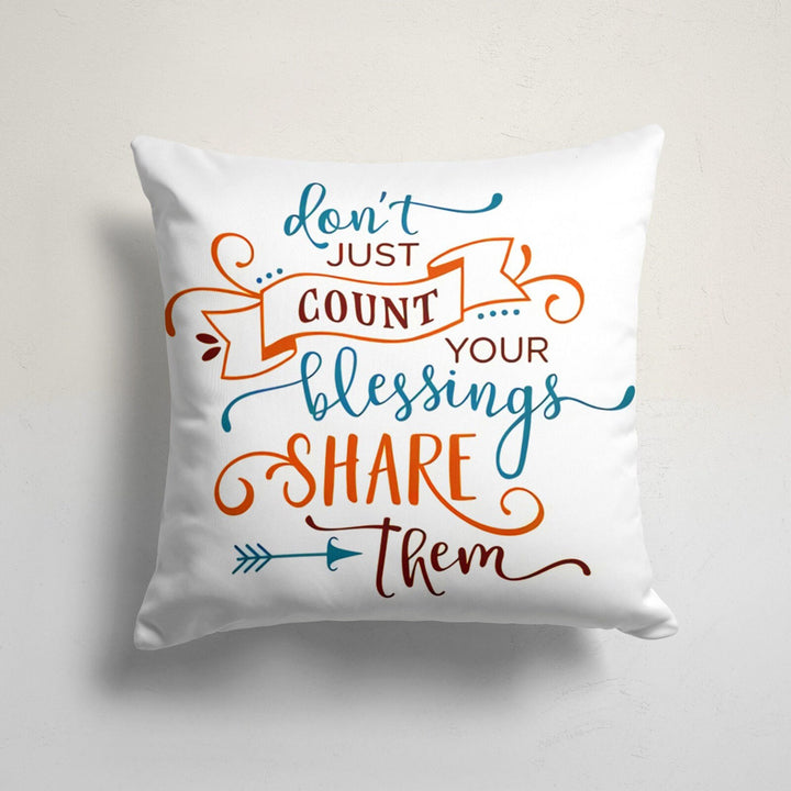 Thanksgiving Pillow Cover|Fall Trend Cushion Case|Autumn Throw Pillow|Happy Thanksgiving Cushion|Housewarming Blessing Themed Pillowtop