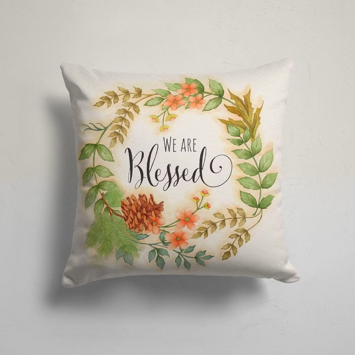 Thanksgiving Pillow Cover|Fall Trend Cushion Case|Autumn Throw Pillow|Happy Thanksgiving Cushion|Housewarming Blessing Themed Pillowtop