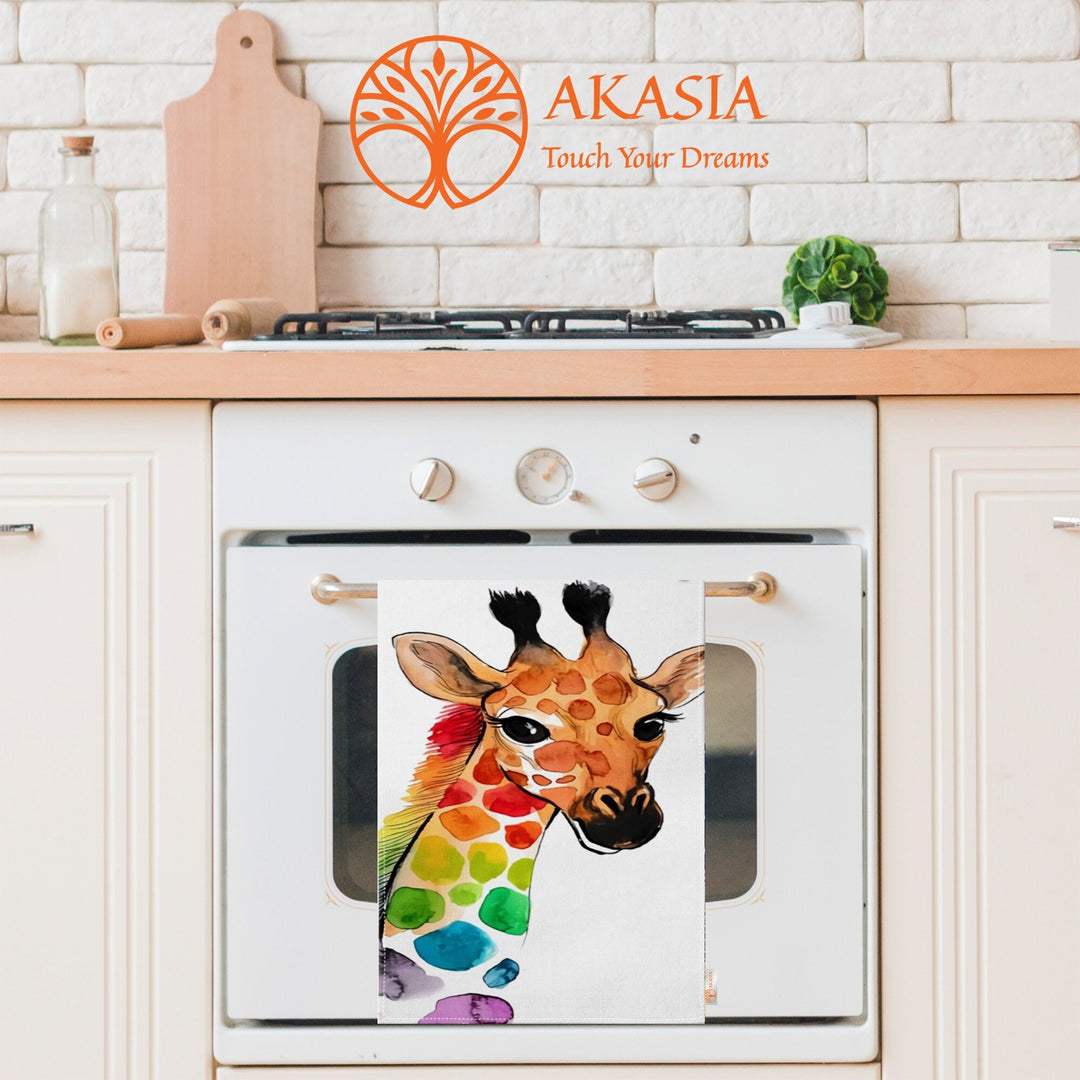 Animal Print Towel|Giraffe Tea Towel|Chicken Dish Cloth|Seagull Dishcloth|Dog Print Towel|Farmhouse Dishcloth|All-Purpose Rag|Dust Remover