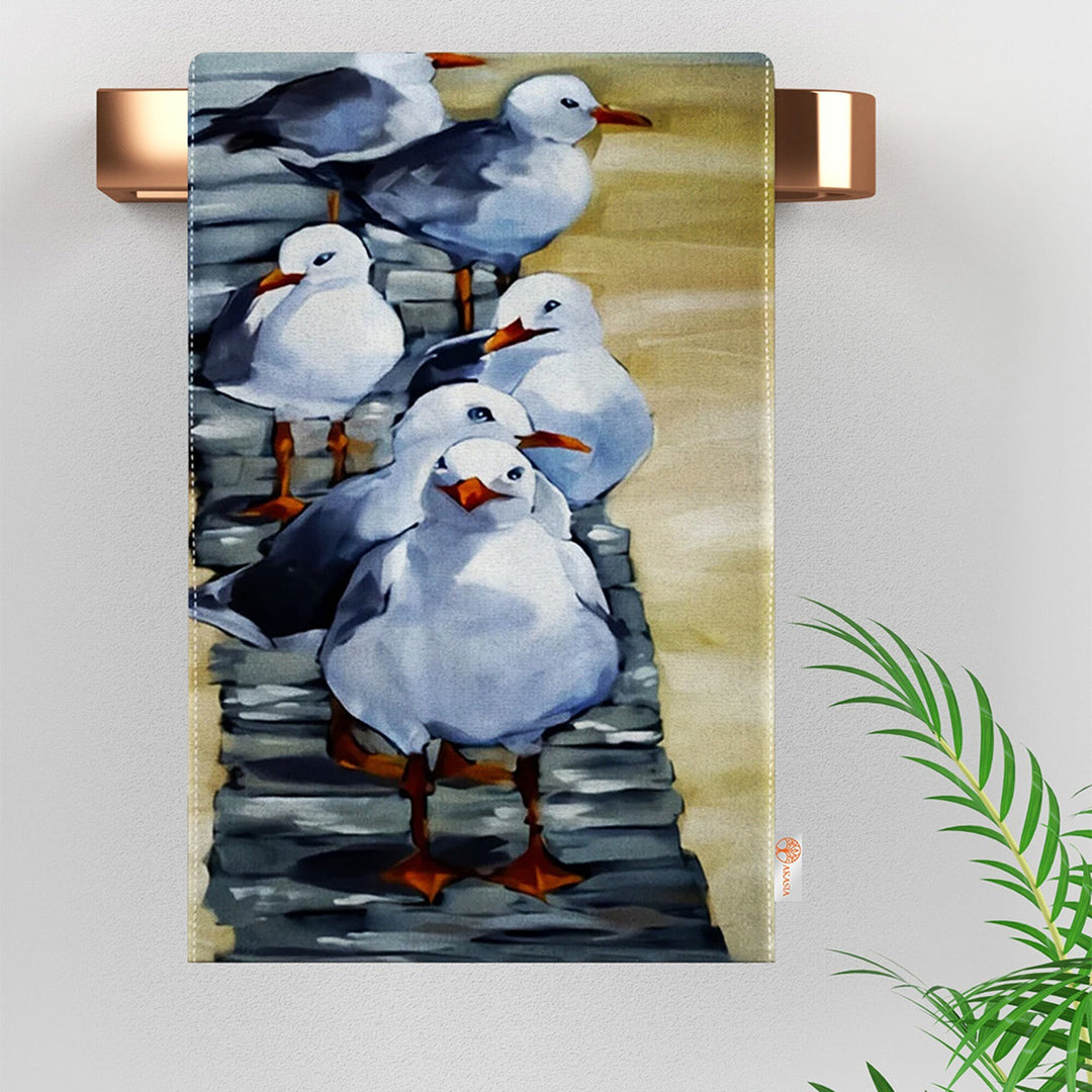 Animal Print Towel|Giraffe Tea Towel|Chicken Dish Cloth|Seagull Dishcloth|Dog Print Towel|Farmhouse Dishcloth|All-Purpose Rag|Dust Remover