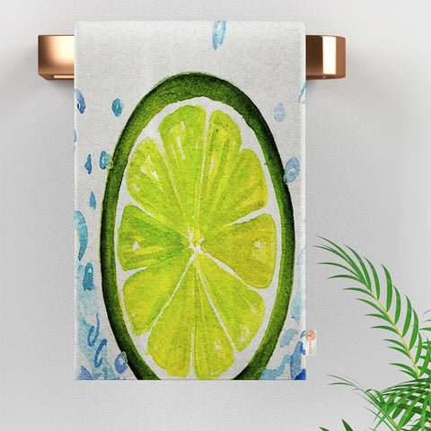 Lemon Print Towel|Fresh Citrus Towel|Kitchen Hand Towel|Eco-Friendly Rag|Cleaning Cloth|Dust Remover|Cost-Effective Rag|Farmhouse Dishcloth