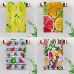 Fruit Hand Towel|Fresh Citrus Towel|Watermelon Dishcloth|Lemon Dish Cloth|Summer Hand Towel|Eco-Friendly Rag|Dust Remover|Farmhouse Decor