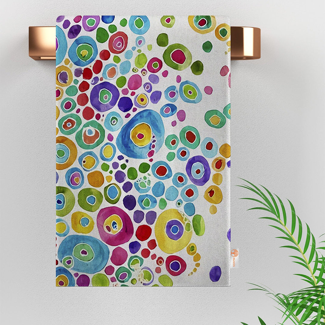 Floral Dishcloth|Butterfly Tea TowelColorful Dish Cloth|Eco-Friendly Rag|Cost-Effective Rag|Decorative Gift For Her|Soft Cleaning Cloth