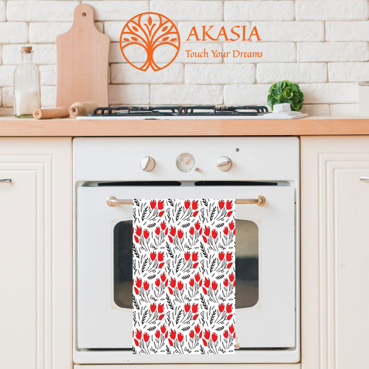 Valentine's Day Towel|My Love Dish Towel|Forever Dish Cloth|Heart Print Towel|Be My Valentine Tea Towel|Kitchen Gift for Her|All-Purpose Rag