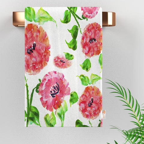 Floral Hand Towel|Summer Tea Towel|Floral Dish Cloth|Eco-Friendly Towel|Cost-Effective Rag|Gift For Her|Cleaning Cloth|Flower Print Towel