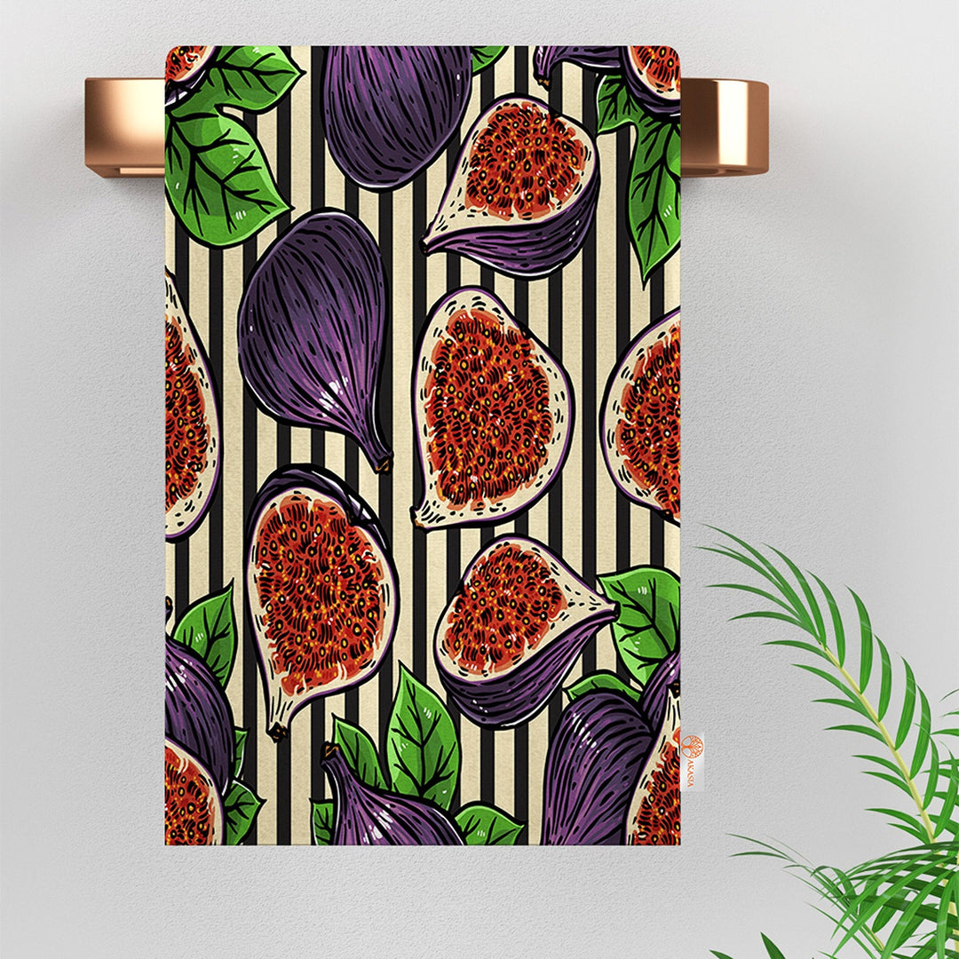 Fruit Kitchen Towel|Avocado, Banana Hand Towel|Fig Print Dishcloth|Dragon Fruit Towel|Eco-Friendly Rag|Soft Dust Remover|Cost-Effective Rag