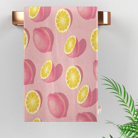 Fruit Kitchen Towel|Lemon Dish Towel|Cherry Tea Towel|Strawberry Hand Towel|Summer Trend Dishcloth|Soft Cleaning Cloth|Cost-Effective Rag
