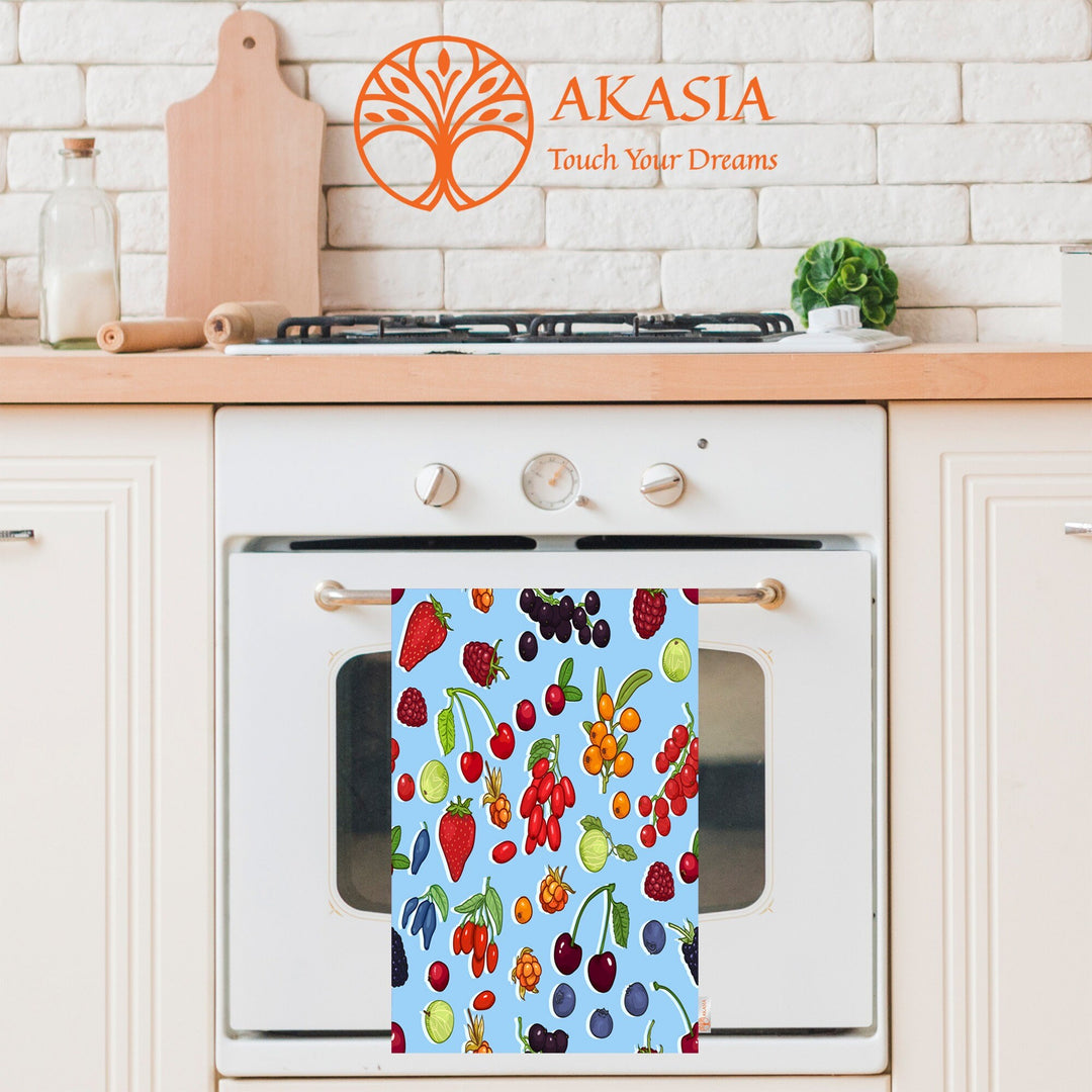 Fruit Kitchen Towel|Coconut Dish Towel|Watermelon Tea Towel|Berry Hand Towel|Summer Trend Dishcloth|Soft Cleaning Cloth|Cost-Effective Rag