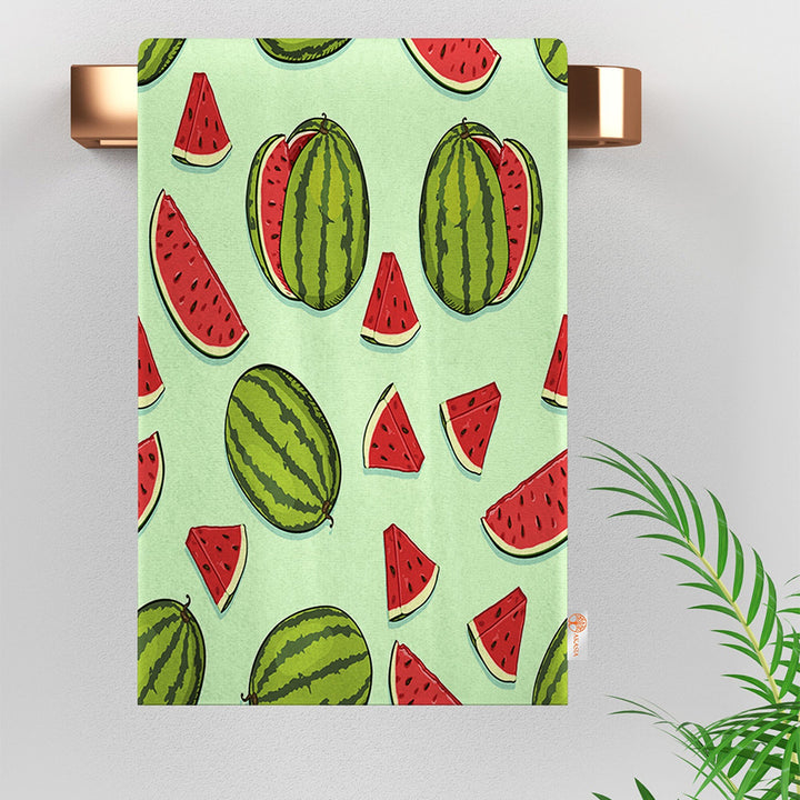 Fruit Kitchen Towel|Coconut Dish Towel|Watermelon Tea Towel|Berry Hand Towel|Summer Trend Dishcloth|Soft Cleaning Cloth|Cost-Effective Rag