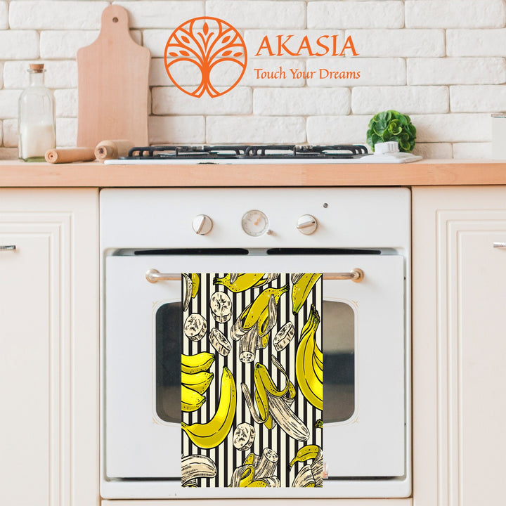 Fruit Kitchen Towel|Avocado, Banana Hand Towel|Fig Print Dishcloth|Dragon Fruit Towel|Eco-Friendly Rag|Soft Dust Remover|Cost-Effective Rag