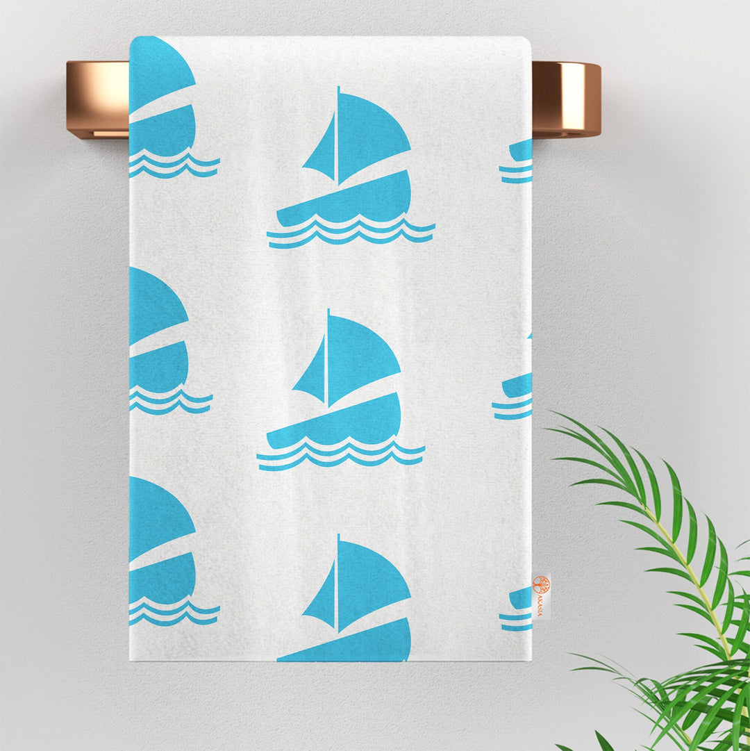 Beach House Towel|Seahorse Dishcloth|Nautical Hand Towel|Starfish Tea Towel|Fish Dish Cloth|Wheel Print Towel|Boat Print Coastal Dishcloth