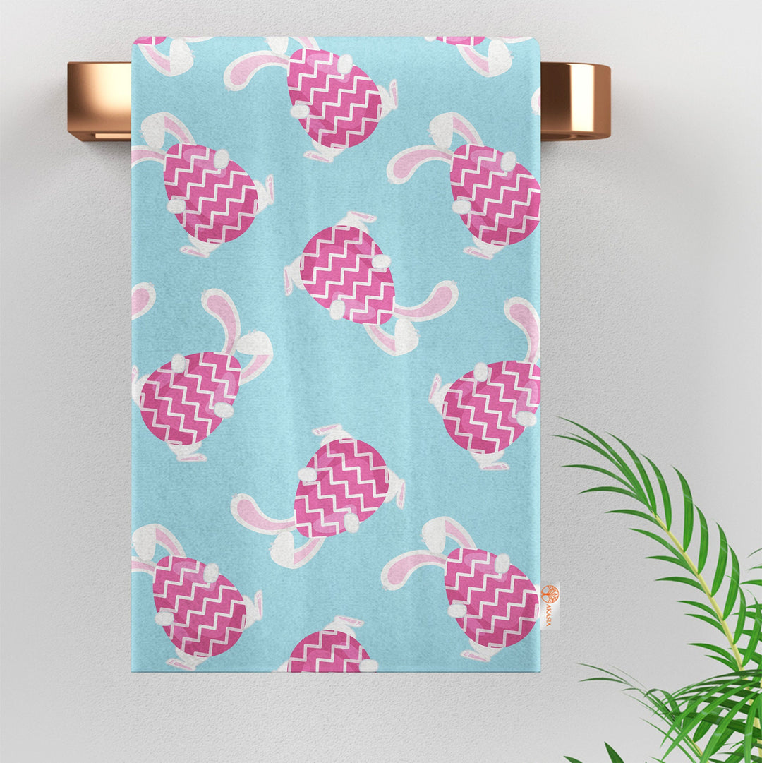 Easter Kitchen Towel|Egg Hand Towel|Bunny Tea Towel|Carrot Print Dishcloth|Farmhouse Dish Cloth|Eco-Friendly Towel|Cost-Effective Rag