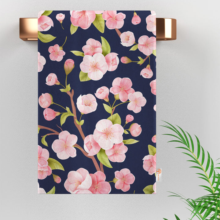 Floral Hand Towel|Summer Tea Towel|Floral Dish Cloth|Pink Flower Towel|Cost-Effective Rag|Gift For Her|Cleaning Cloth|Flower Print Towel