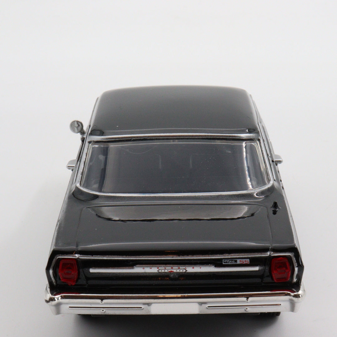 NewRay Chevy Nova SS 1964|Vintage Diecast for Collectors|Old Classic Metal Model Car|Black Toy Car for Dad|Scale 1/24 Diecast Car Collection