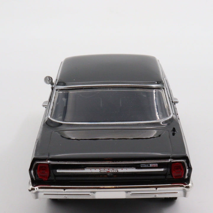 NewRay Chevy Nova SS 1964|Vintage Diecast for Collectors|Old Classic Metal Model Car|Black Toy Car for Dad|Scale 1/24 Diecast Car Collection