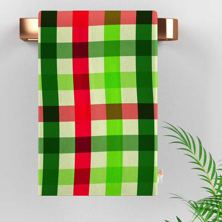 Watermelon Tea Towel|Fruit Kitchen Towel|Reusable Dish Towel|Plaid Hand Towel|Summer Trend Dishcloth|Soft Cleaning Cloth|Cost-Effective Rag