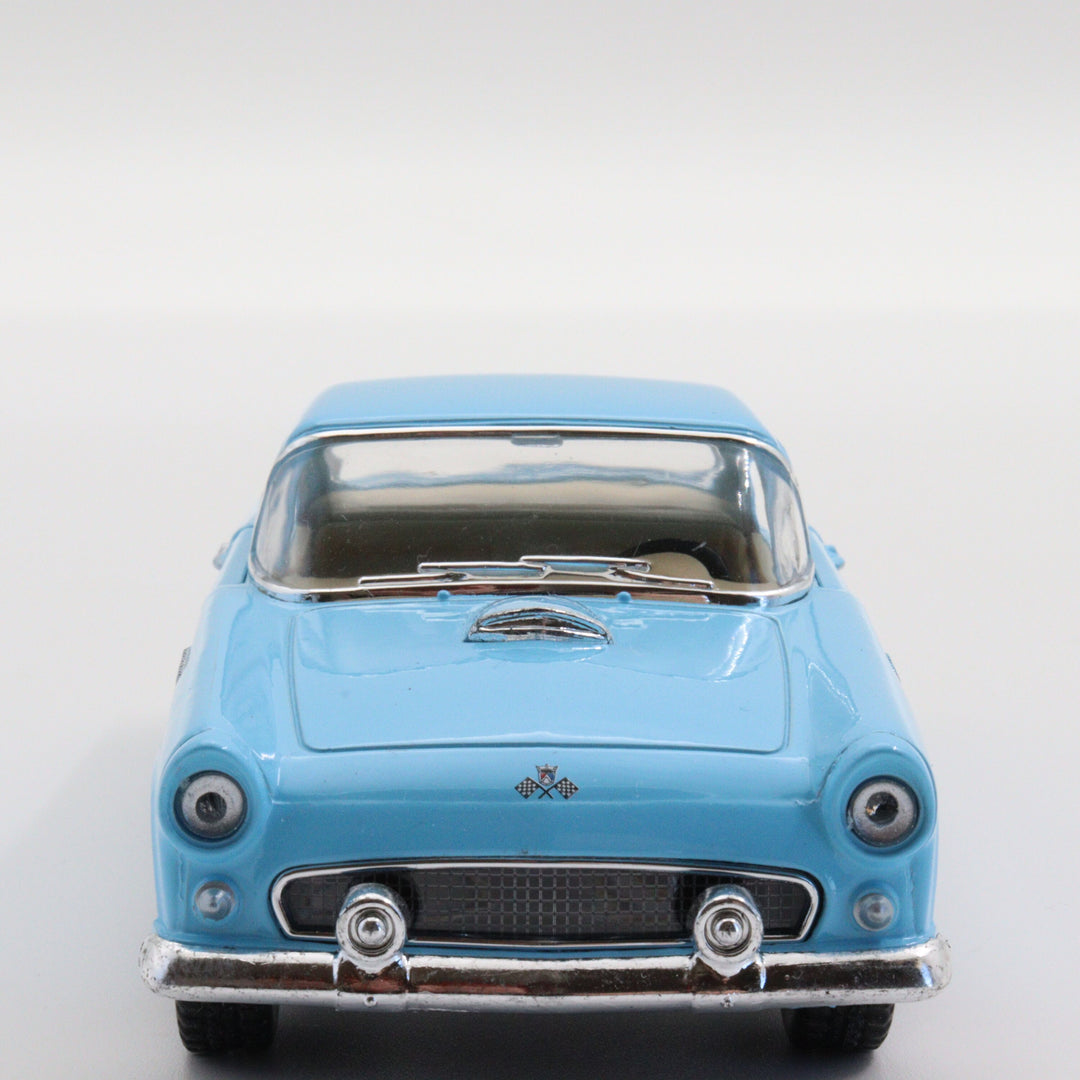 Kinsmart 1955 Ford Thunderbird|Scale 1:36 Diecast Vintage Car|Classic Model Car|Collectible Metal Blue Car for Collectors|Gift for Grandad