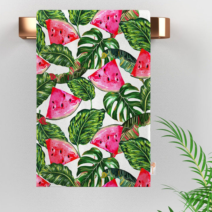 Watermelon Tea Towel|Fruit Kitchen Towel|Plum Dish Towel|Grape Hand Towel|Summer Trend Dishcloth|Soft Cleaning Cloth|Cost-Effective Rag