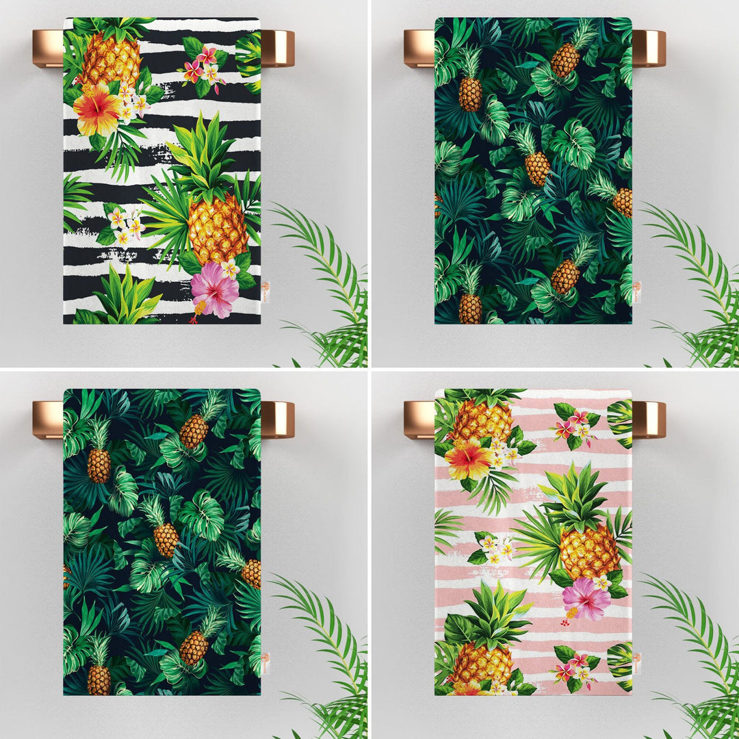 Pineapple Hand Towel|Fruit Kitchen Towel|Tropical Dishcloth|Decorative Tea Towel|Housewarming Summer Trend Pineapple Rag|Fruit Home Decor