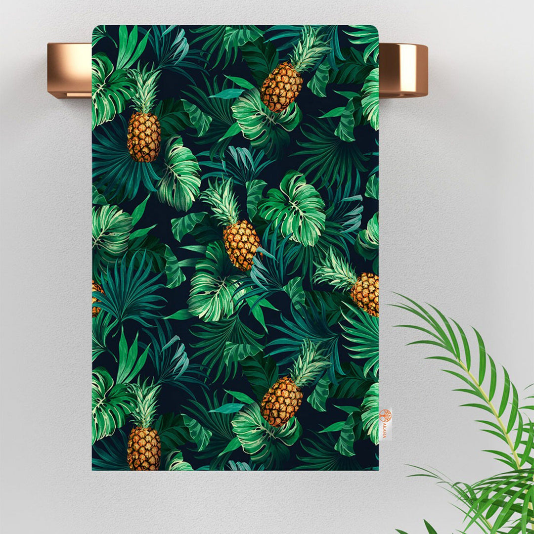 Pineapple Hand Towel|Fruit Kitchen Towel|Tropical Dishcloth|Decorative Tea Towel|Housewarming Summer Trend Pineapple Rag|Fruit Home Decor