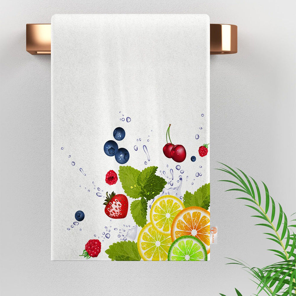 Lemon Hand Towel|Lime Dishcloth|Fresh Citrus Towel|Fruit Kitchen Tea Towel|Cleaning Cloth|Dust Remover|Cost-Effective Rag|Farmhouse Towel