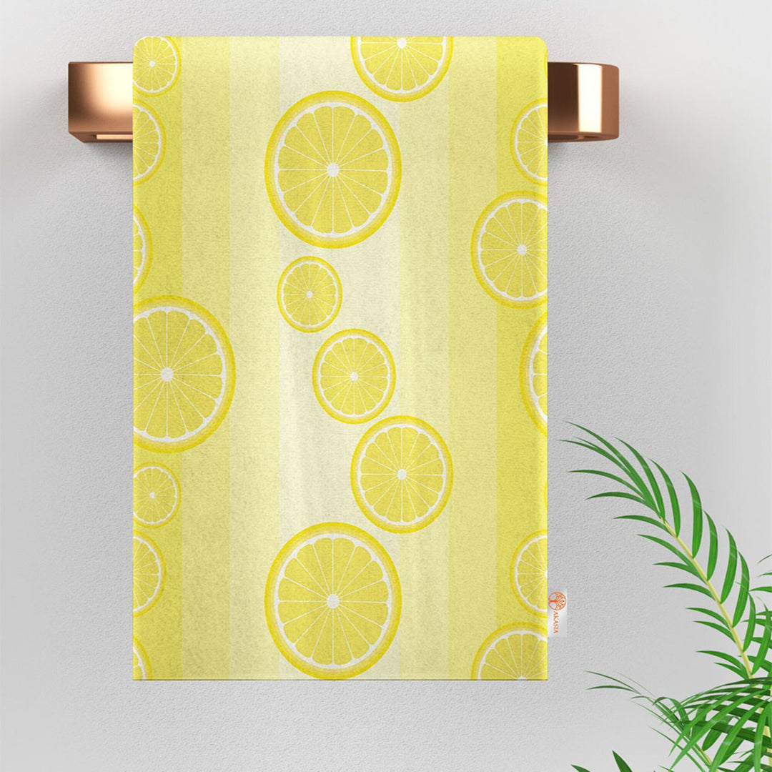Lemon Hand Towel|Lime Dishcloth|Fresh Citrus Towel|Fruit Kitchen Tea Towel|Cleaning Cloth|Dust Remover|Cost-Effective Rag|Farmhouse Towel