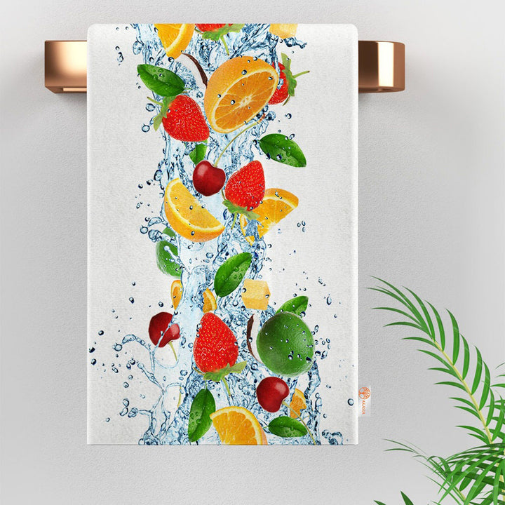 Lemon Hand Towel|Lime Dishcloth|Fresh Citrus Towel|Fruit Kitchen Tea Towel|Cleaning Cloth|Dust Remover|Cost-Effective Rag|Farmhouse Towel