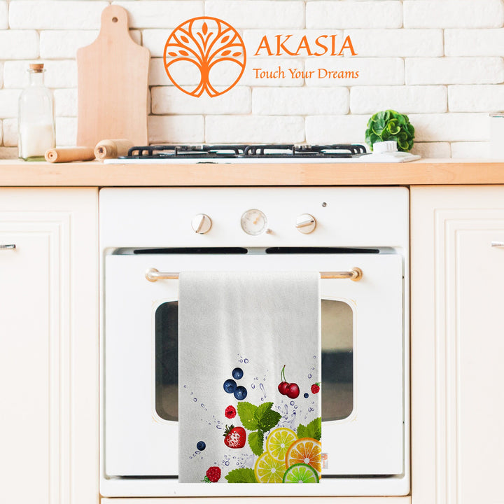 Lemon Hand Towel|Lime Dishcloth|Fresh Citrus Towel|Fruit Kitchen Tea Towel|Cleaning Cloth|Dust Remover|Cost-Effective Rag|Farmhouse Towel