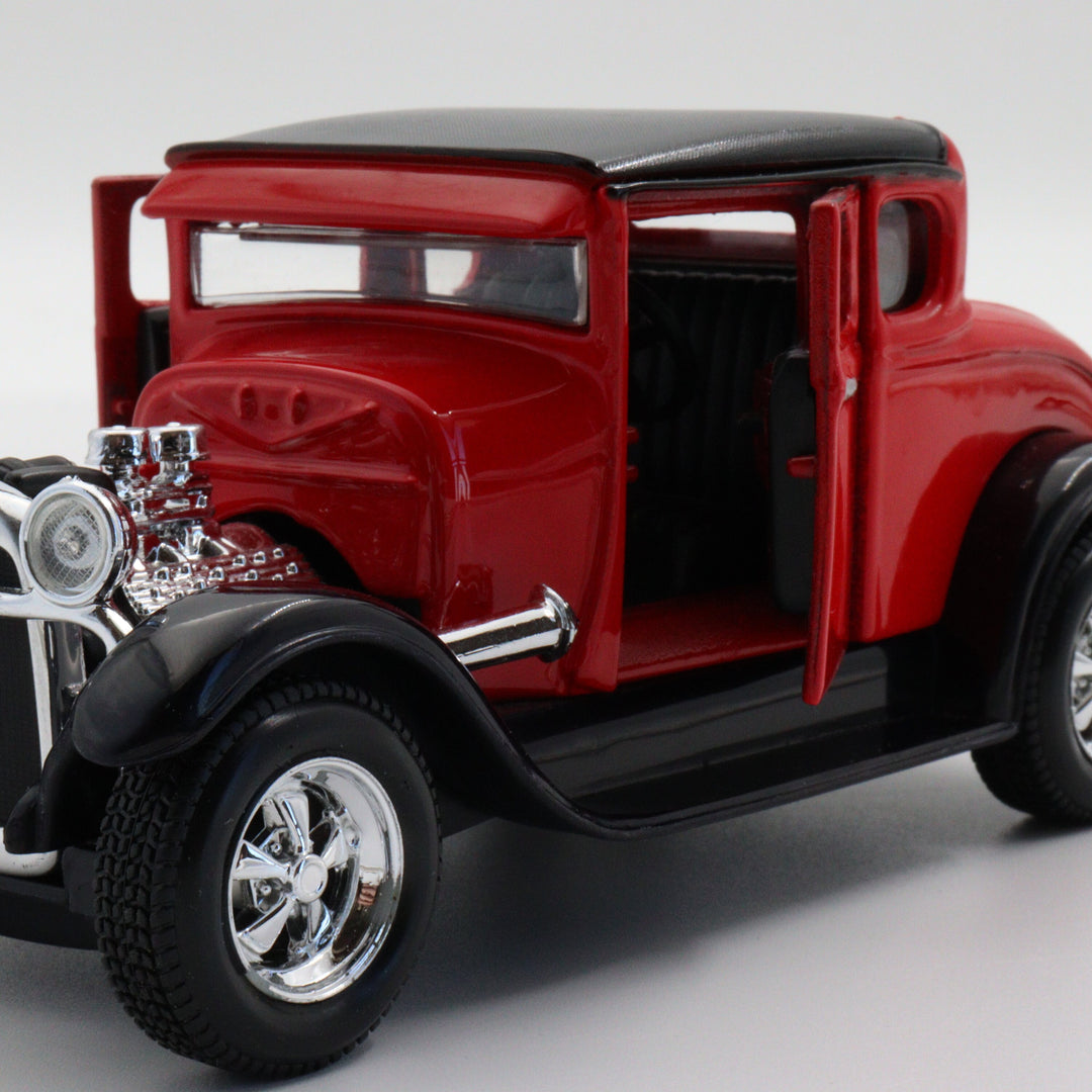 1929 Ford Model A Maisto Car|Scale 1:24 Diecast Car|Classic Vintage Car Gift for Dad|Metal Black and Red Car for Collectors|Home Decor Item