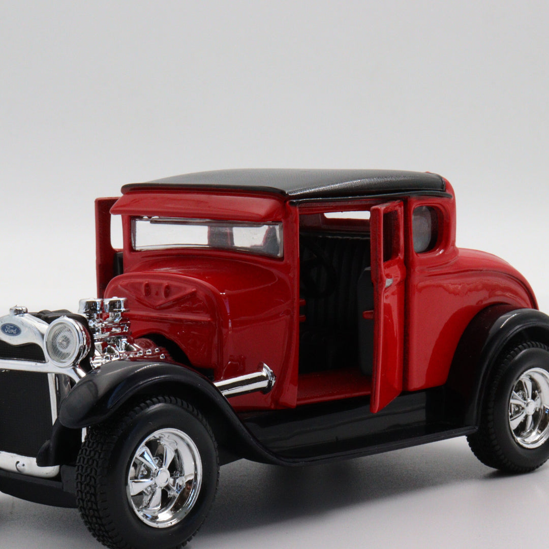 1929 Ford Model A Maisto Car|Scale 1:24 Diecast Car|Classic Vintage Car Gift for Dad|Metal Black and Red Car for Collectors|Home Decor Item
