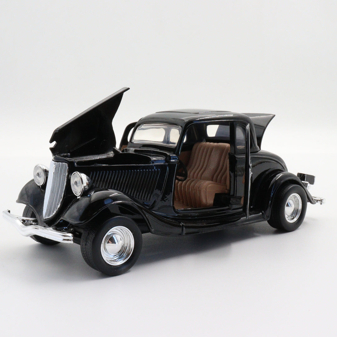 1932 Ford Coupe|Scale 1:24 Diecast Vintage Model Car|Classic Old Car|Collectible Metal Black Car for Collectors|Nostalgic Gift for Grandad