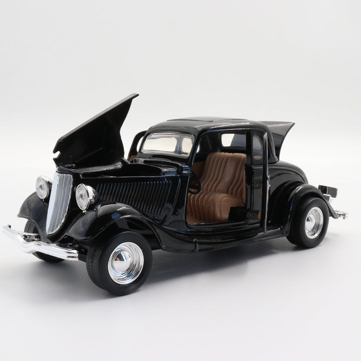 1932 Ford Coupe|Scale 1:24 Diecast Vintage Model Car|Classic Old Car|Collectible Metal Black Car for Collectors|Nostalgic Gift for Grandad