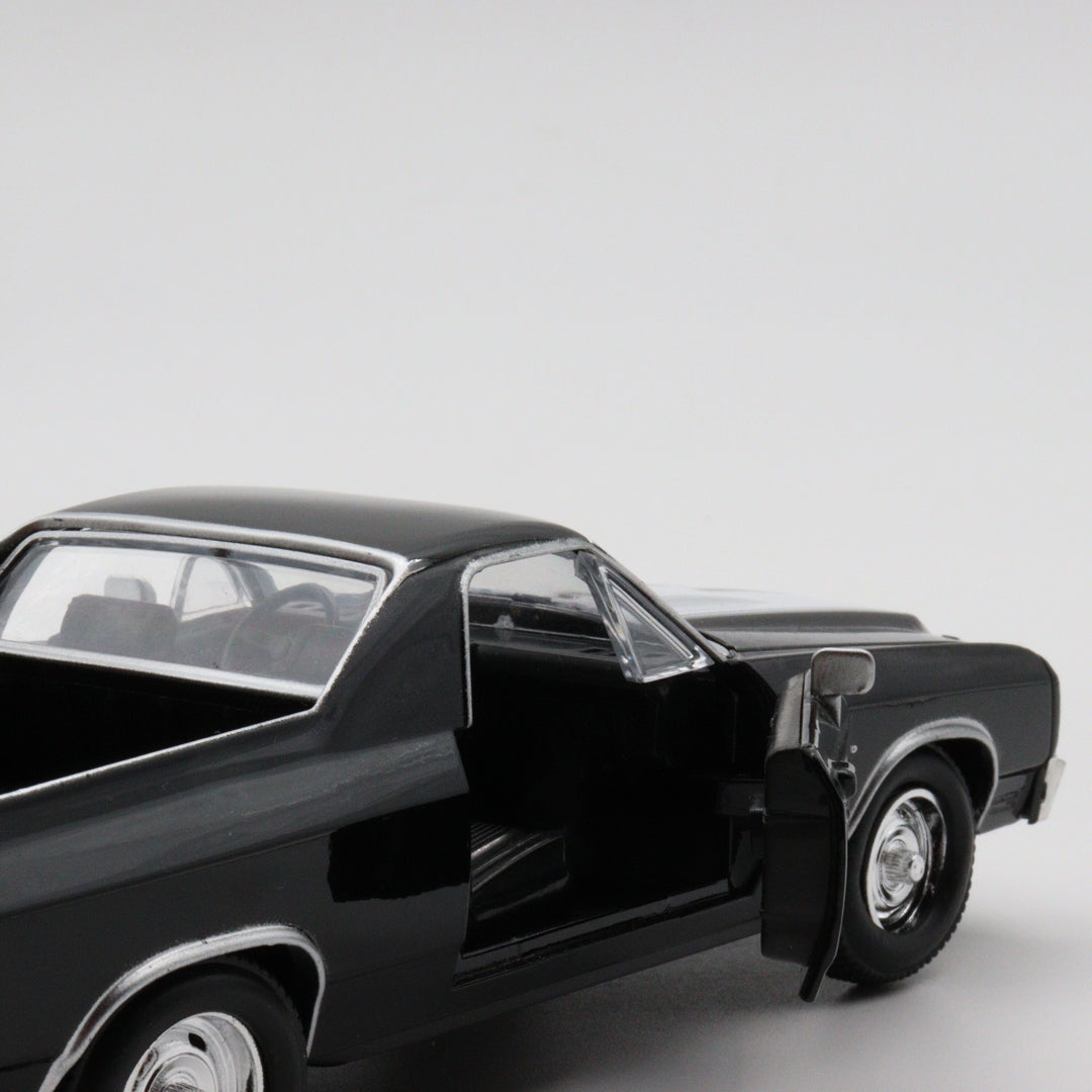 NewRay 1970 Chevrolet EI Camino SS|Muscle Car Collection|Vintage Model Car for Collectors|Classic Metal Car|Scale 1/24 Black Diecast Car