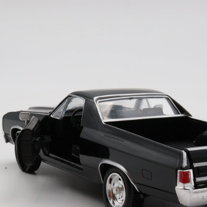 NewRay 1970 Chevrolet EI Camino SS|Muscle Car Collection|Vintage Model Car for Collectors|Classic Metal Car|Scale 1/24 Black Diecast Car